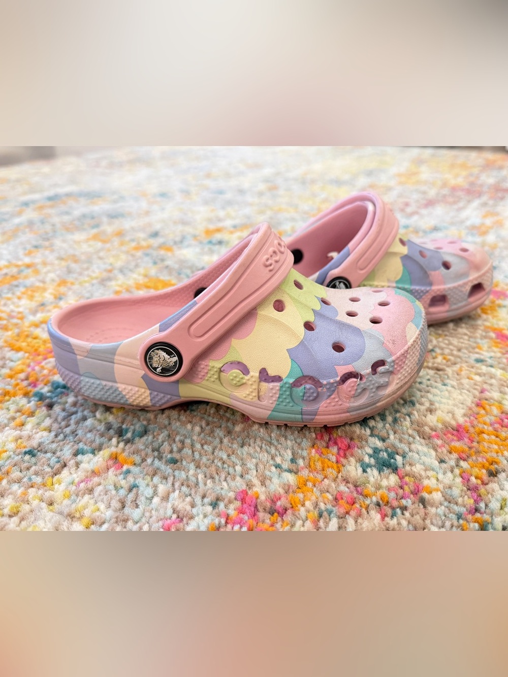 CROCS Kids Classic Clog - Pastel Pink Multi